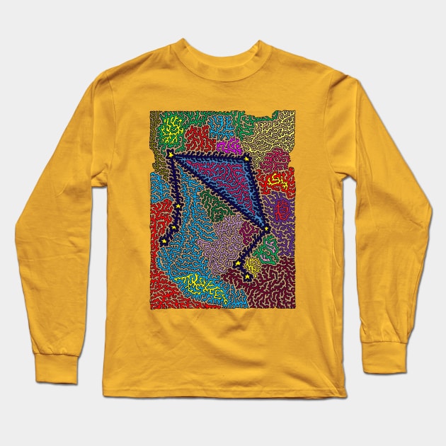 Constellation Libra Long Sleeve T-Shirt by NightserFineArts